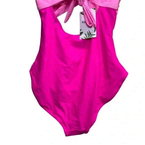 Eomenie Women's One‎ Piece Swimsuit Tummy Control Cutout High Waisted Small - Picture 8 of 9